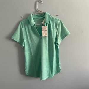 NWT Tommy Bahama Green Short Sleeve Top